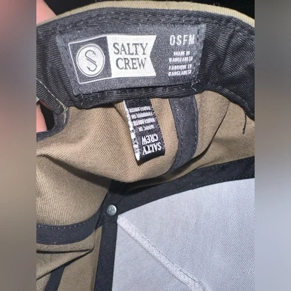 Salty Crew baseball cap snap back NEW DARK BROWN IN COLOR UNISEX NWOT - Picture 4 of 4